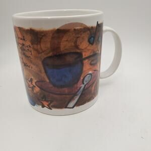 Vintage 1998 Starbucks Coffee Break Essentials 18 oz Ceramic Mug Graphic